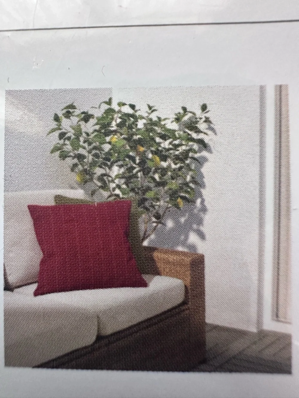 IKEA Festholmen Red Decorative 20” x 20” Pillow Cover NWT
